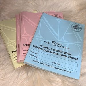 14 exercise books. Education